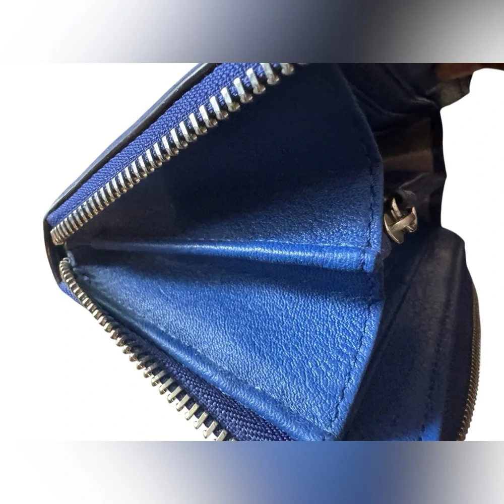 Michael Kors Blue Leather Wallet